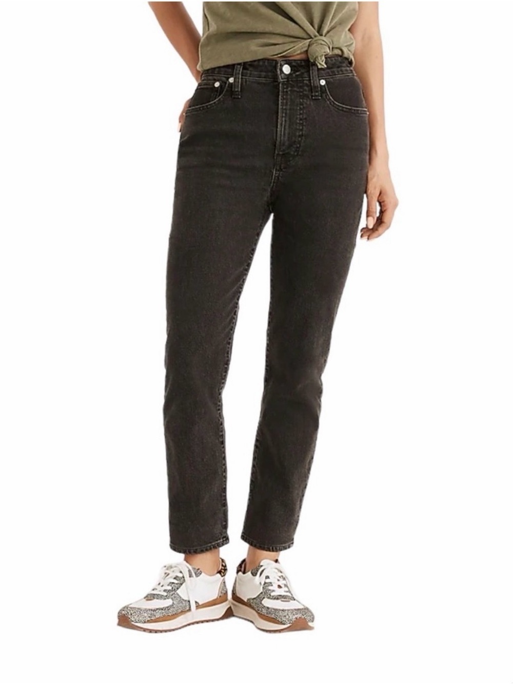 MADEWELL The Curvy Perfect Vintage Jean NA883 Size 30 10 Faded Black Denim